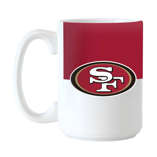 San Fransisco 49ers 15oz Colorblock Sublimated Mug - Logo Brands - Flyclothing LLC