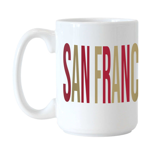 San Francisco 49ers 15oz Overtime Sublimated Mug - Logo Brands - Flyclothing LLC