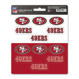 NFL - San Francisco 49ers Mini Decal 12-pk - Logo Brands - Flyclothing LLC
