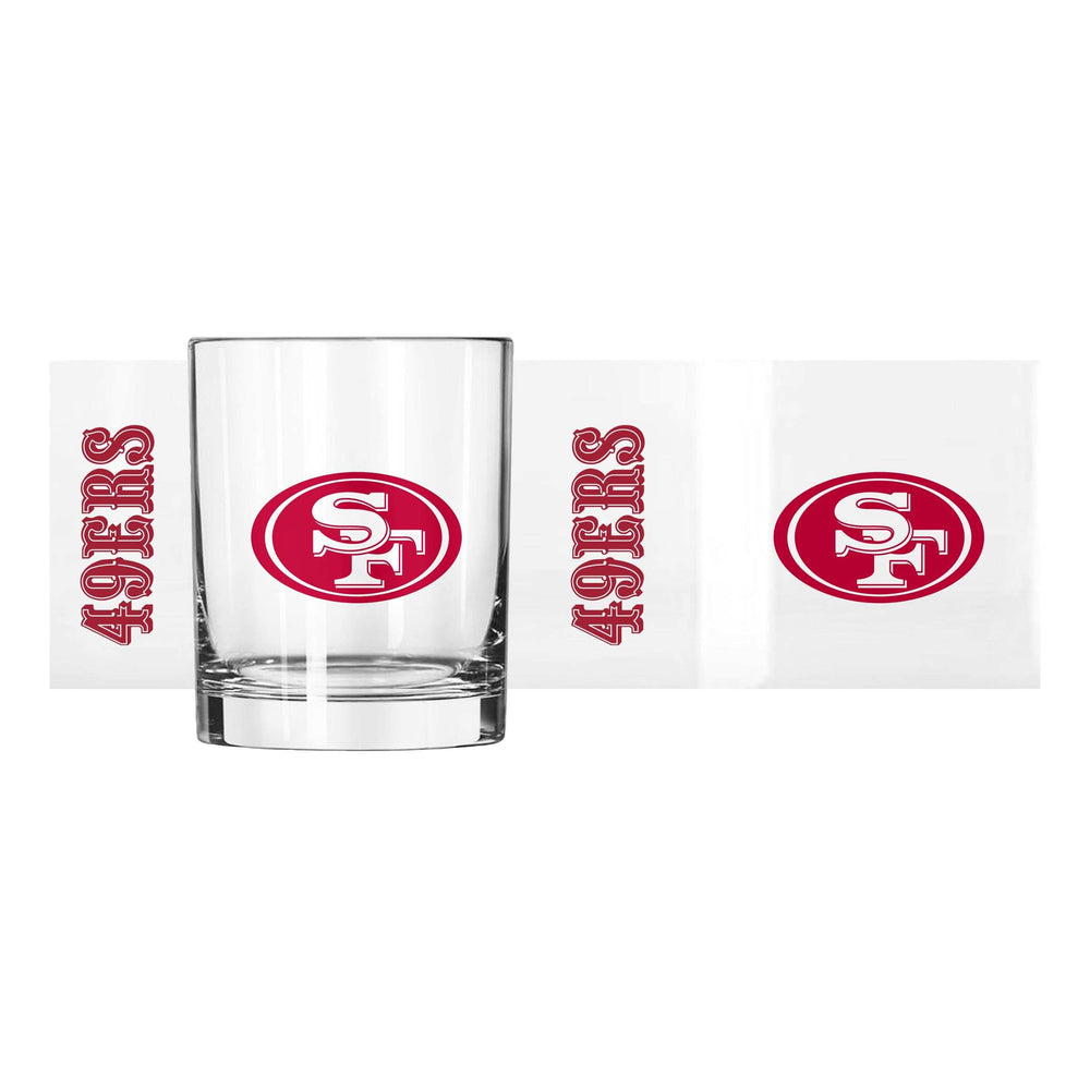 San Francisco 49ers 14oz Gameday Rocks Glass - Logo Brands - Flyclothing LLC