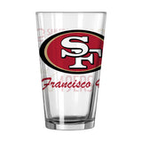 San Francisco 49ers 16oz Spirit Pint Glass - Logo Brands - Flyclothing LLC