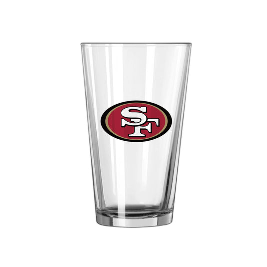 San Francisco 49ers 16oz Logo Pint Glass - Logo Brands - Flyclothing LLC