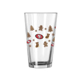 San Francisco 49ers 16oz Ginger Bread Pint Glass - Logo Brands - Flyclothing LLC