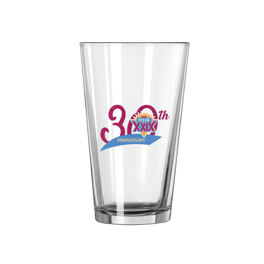 San Francisco 49ers Super Bowl XXIX 30th Anniversary 16oz Pint Glass - Logo Brands - Flyclothing LLC