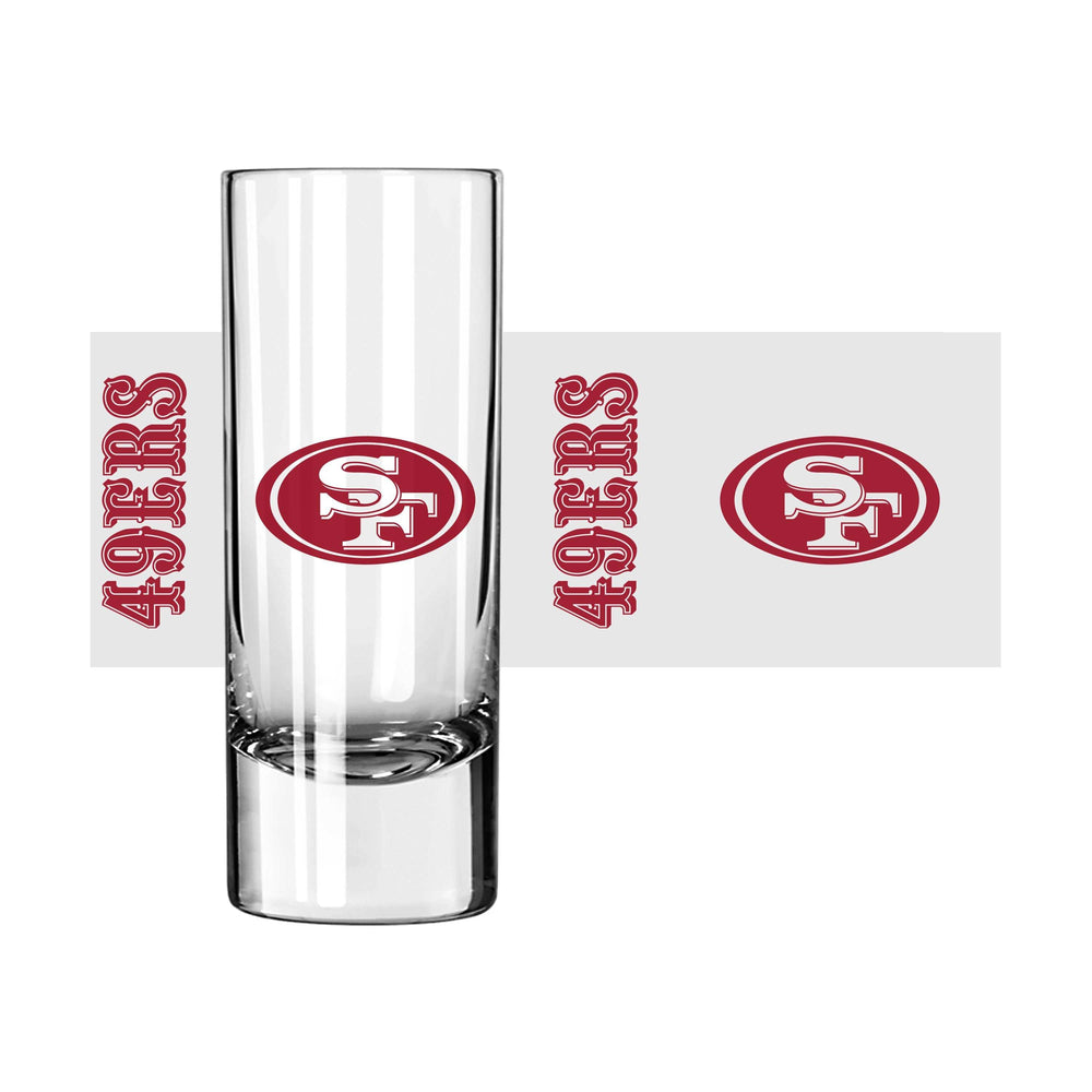 San Francisco 49ers 2.5oz Gameday Shooter Glass - Logo Brands - Flyclothing LLC