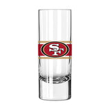San Francisco 49ers 2.5oz Stripe Shooter Glass - Logo Brands - Flyclothing LLC