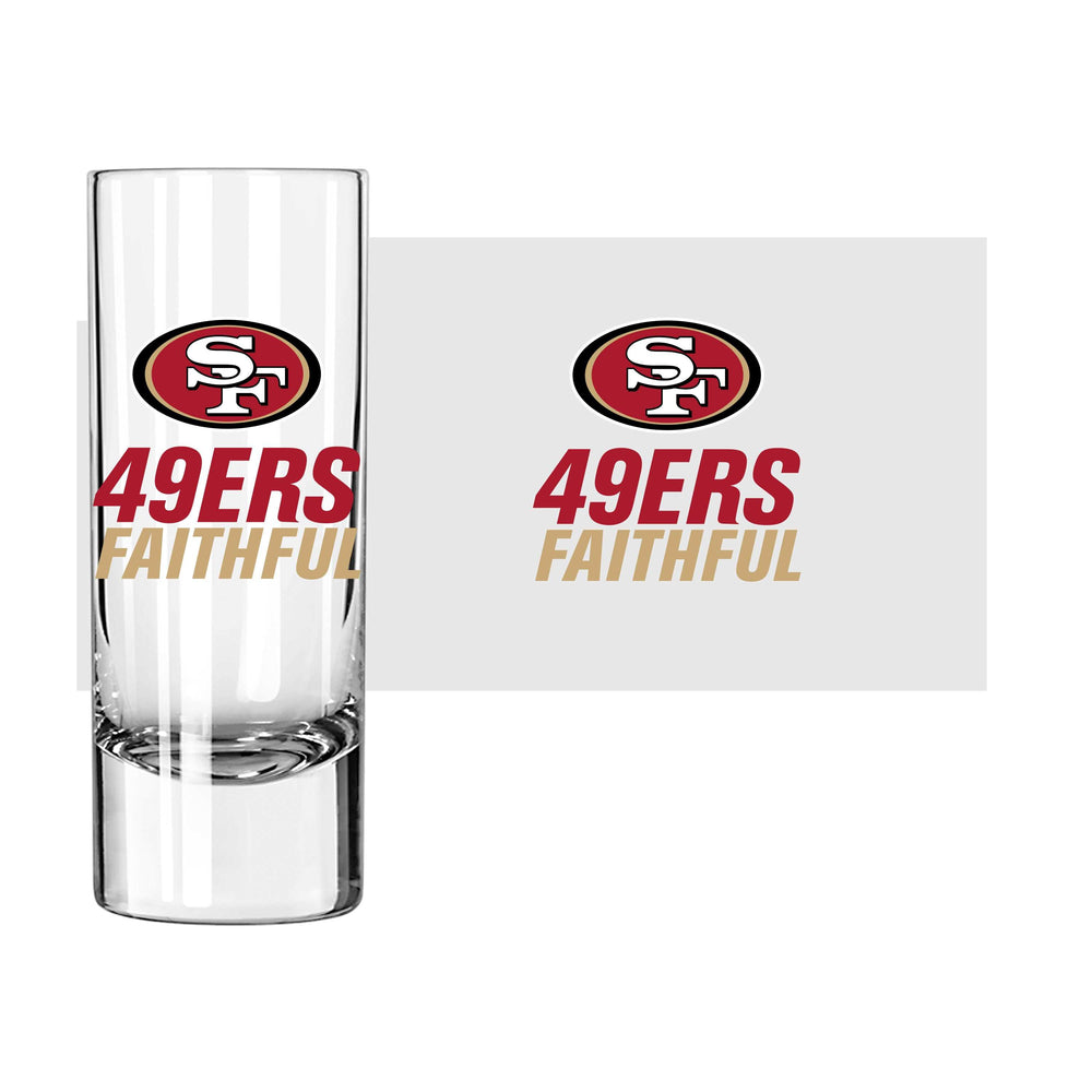 San Francisco 49ers 2.5oz Slogan Shooter Glass - Logo Brands - Flyclothing LLC