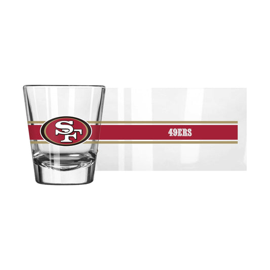 San Francisco 49ers 2oz Stripe Shot Glass - Logo Brands - Flyclothing LLC