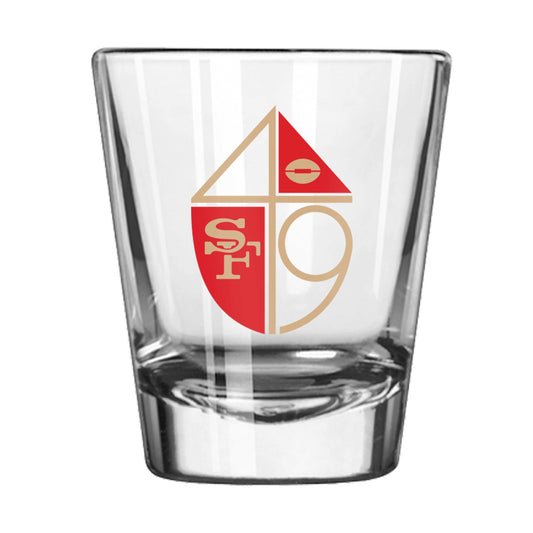 San Francisco 49ers 2oz Retro Shot Glass - Logo Brands - Flyclothing LLC