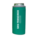 San Francisco 49ers 12oz Optic Stacked Soft Touch Slim Coolie - Logo Brands - Flyclothing LLC