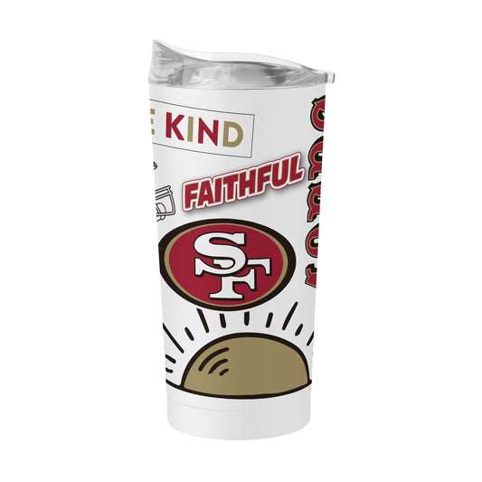 San Francisco 49ers 20oz Native Powder Coat Tumbler - Logo Brands - Flyclothing LLC