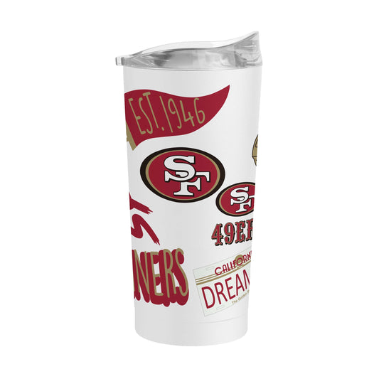 San Francisco 49ers 20oz Native Powder Coat Tumbler - Logo Brands - Flyclothing LLC
