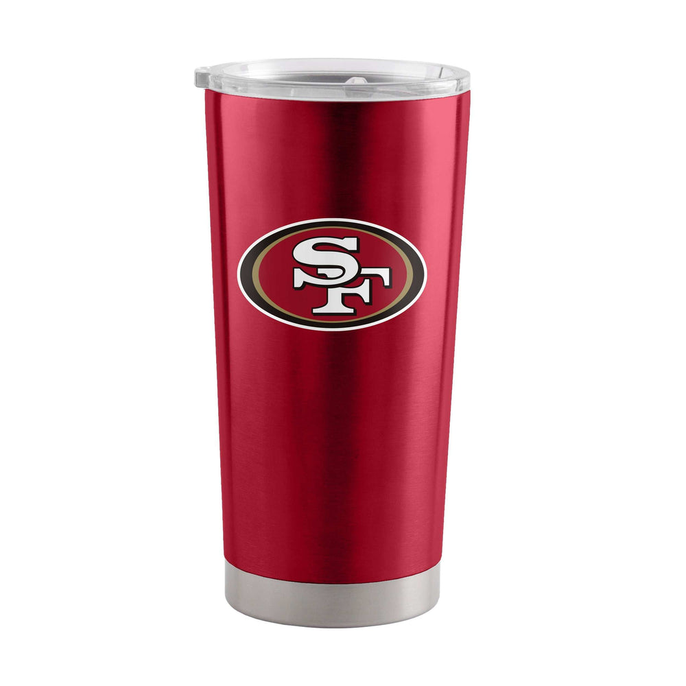 San Francisco 49ers Letterman 20 oz Stainless Tumbler - Logo Brands - Flyclothing LLC