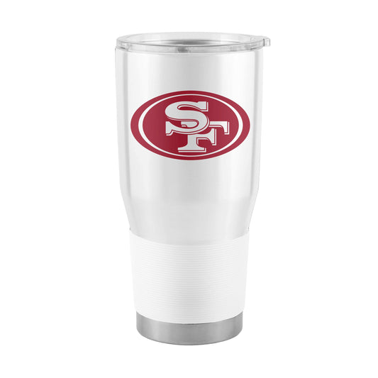 San Francisco 49ers White 30oz Gameday Stainless Steel Tumbler - Logo Brands - Flyclothing LLC