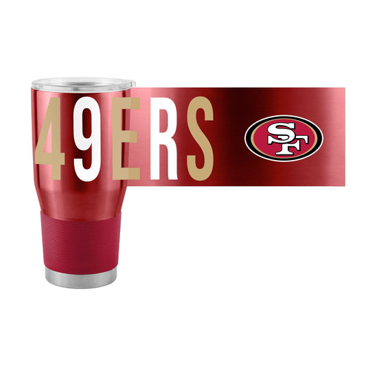 San Francisco 49ers 30oz Overtime Stainless Steel Tumbler - Logo Brands - Flyclothing LLC