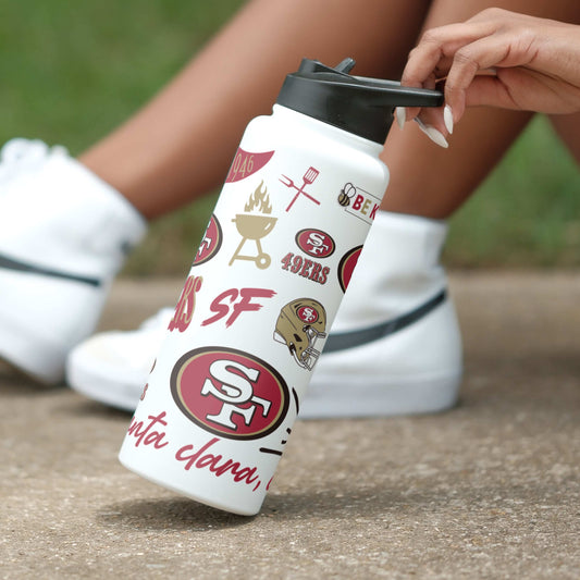San Francisco 49ers 34oz Native Quencher Bottle - Logo Brands - Flyclothing LLC