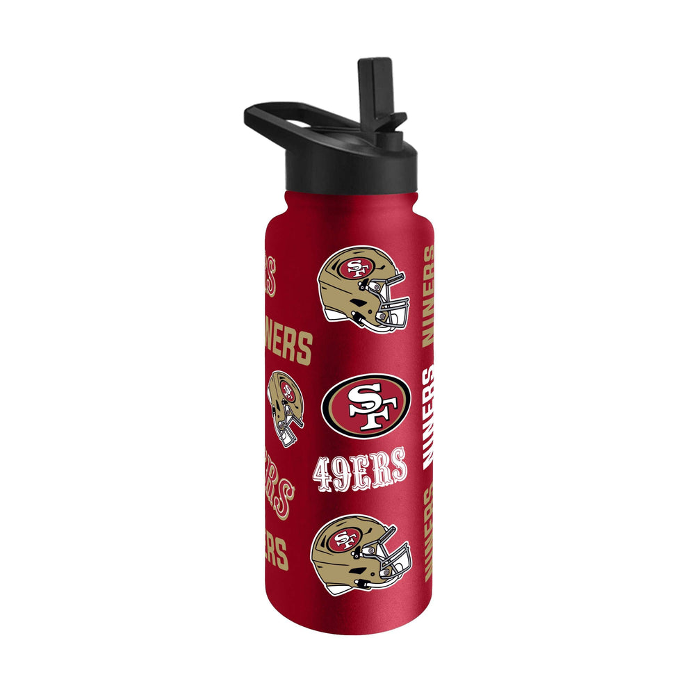 San Francisco 49ers 34oz Native Quencher Bottle - Logo Brands - Flyclothing LLC
