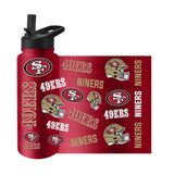 San Francisco 49ers 34oz Native Quencher Bottle - Logo Brands - Flyclothing LLC