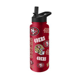 San Francisco 49ers 34oz Native Quencher Bottle - Logo Brands - Flyclothing LLC