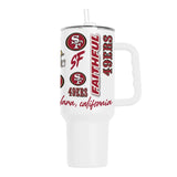 San Francisco 49ers 40oz Native Powder Coat Tumbler - Logo Brands - Flyclothing LLC
