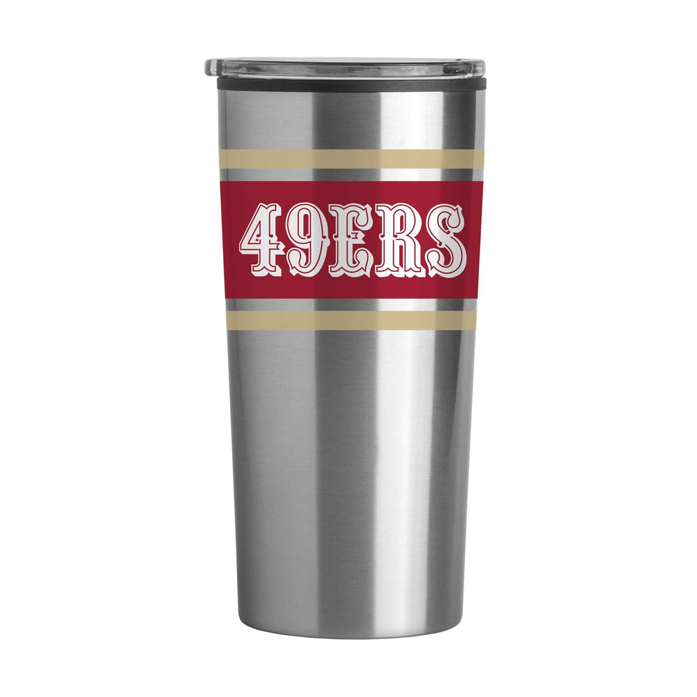 San Francisco 49ers Stripe 20 oz Fusion Tumbler - Logo Brands - Flyclothing LLC