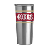San Francisco 49ers Stripe 20 oz Fusion Tumbler - Logo Brands - Flyclothing LLC