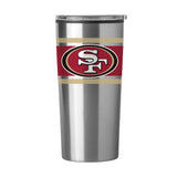 San Francisco 49ers Stripe 20 oz Fusion Tumbler - Logo Brands - Flyclothing LLC