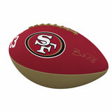 San Francisco 49ers Brock Purdy Players Junior Size Rubber Football - Logo Brands - Flyclothing LLC