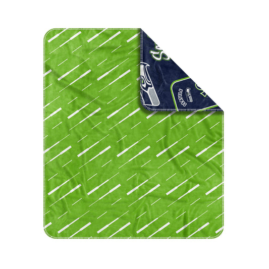 Seattle Seahawks Dream Weave Throw 50x60 - Logo Brands - Flyclothing LLC