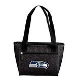 Seattle Seahawks Leopard Print 16 Can Cooler Tote - Logo Brands - Flyclothing LLC