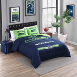 Seattle Seahawks Command Comforter Set Full/Queen - Logo Brands - Flyclothing LLC