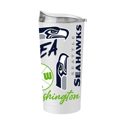 Seattle Seahawks 20oz Native Powder Coat Tumbler - Logo Brands - Flyclothing LLC