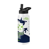 Seattle Seahawks Alternate 34oz Native Quencher Bottle - Logo Brands - Flyclothing LLC
