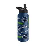 Seattle Seahawks 34oz Native Quencher Bottle - Logo Brands - Flyclothing LLC