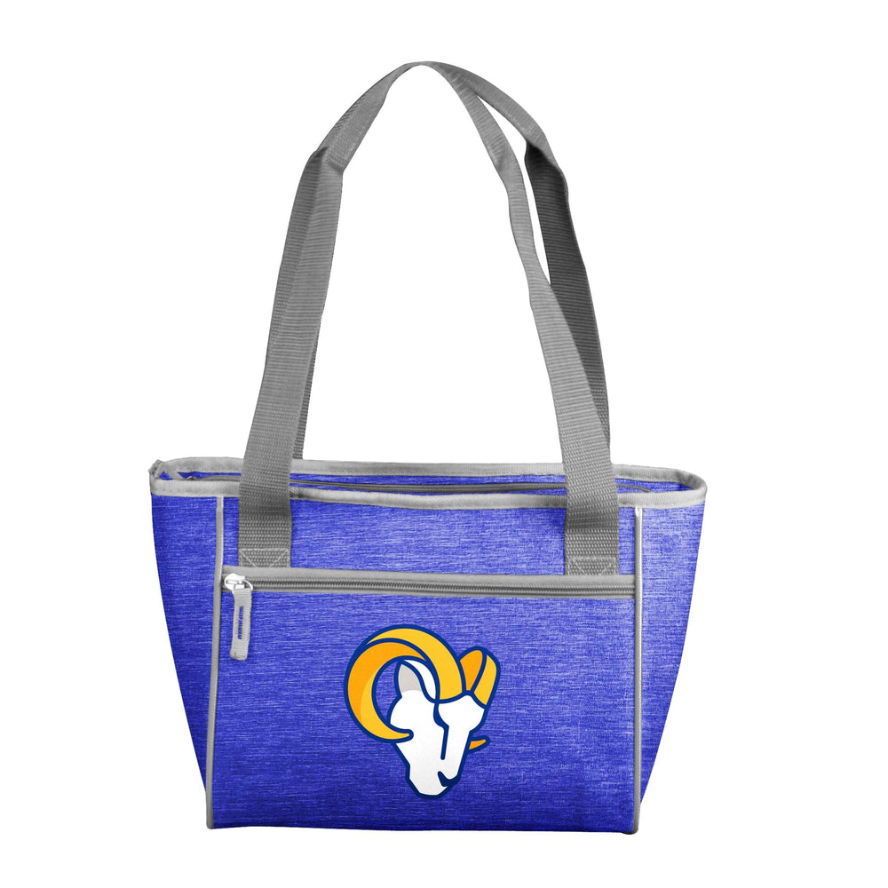 LA Rams Crosshatch 16 Can Cooler Tote - Logo Brands - Flyclothing LLC