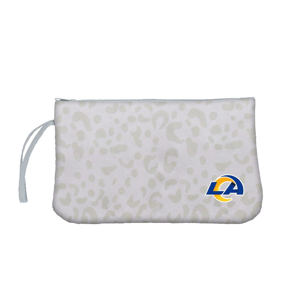LA Rams Leopard Print Wristlet - Logo Brands - Flyclothing LLC