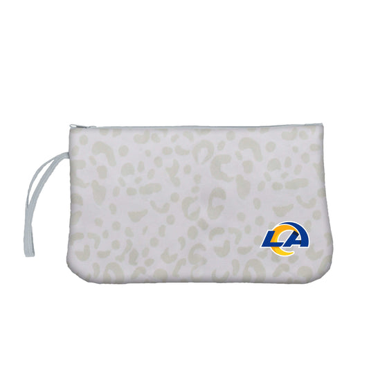LA Rams Leopard Print Wristlet - Logo Brands - Flyclothing LLC