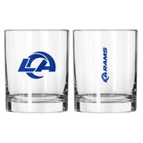 Los Angeles Rams 14oz Gameday Rocks Glass - Logo Brands - Flyclothing LLC