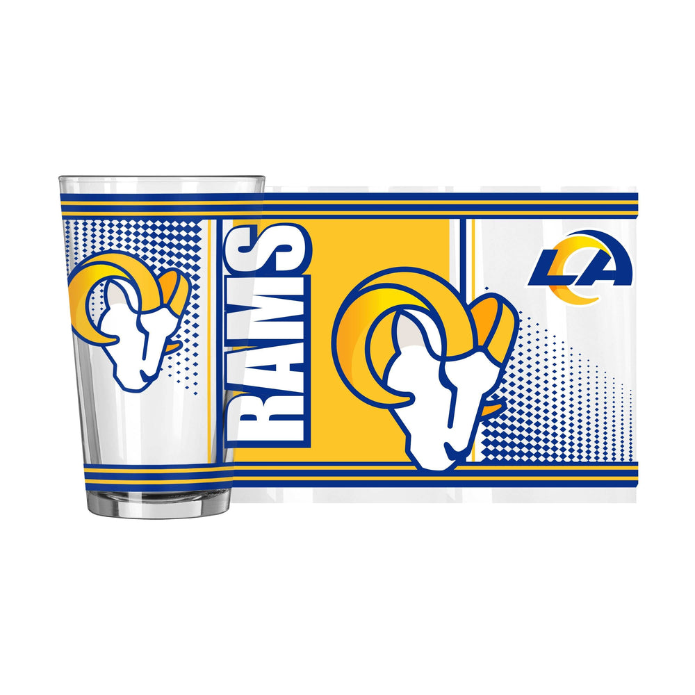 LA Rams 16oz Hero Pint Glass - Logo Brands - Flyclothing LLC