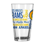 Los Angeles Rams 16oz Spirit Pint Glass - Logo Brands - Flyclothing LLC