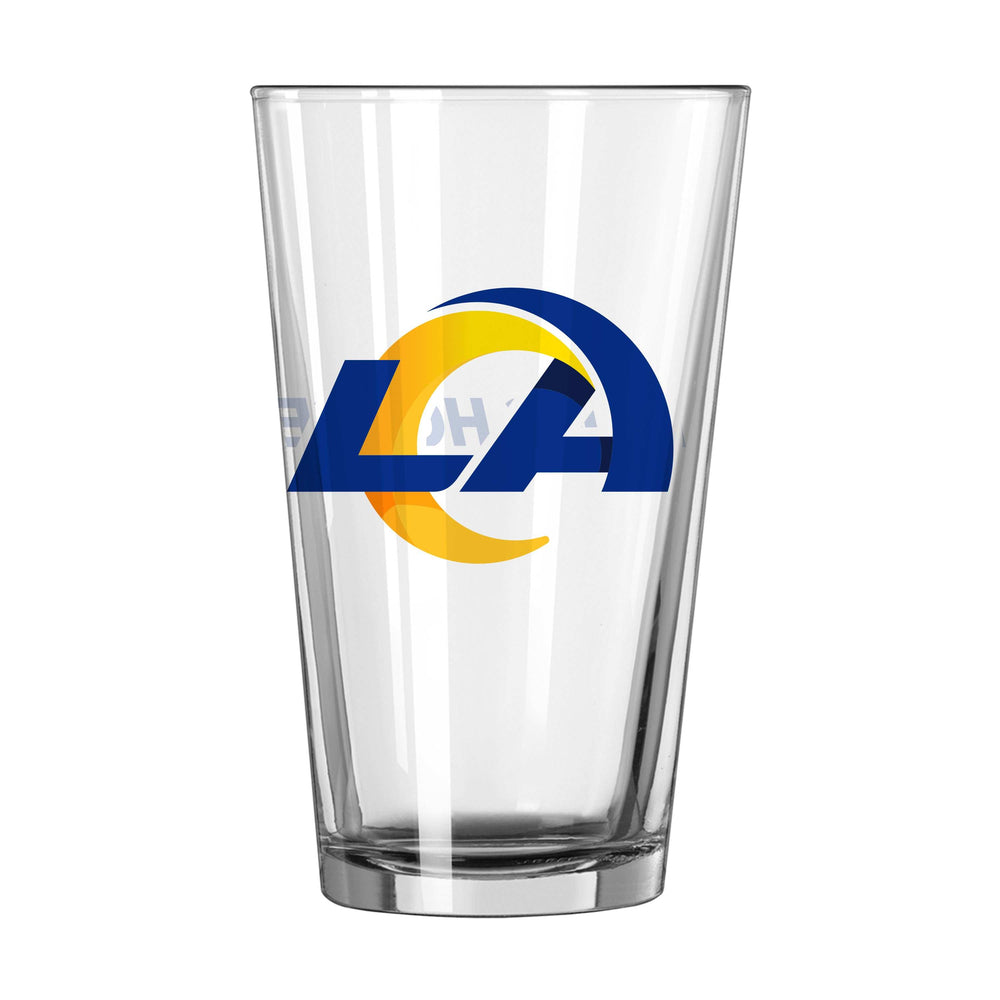 LA Rams Our House Slogan 16oz Pint Glass - Logo Brands - Flyclothing LLC