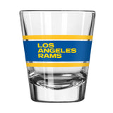 Los Angeles Rams 2oz Stripe Shot Glass - Logo Brands - Flyclothing LLC