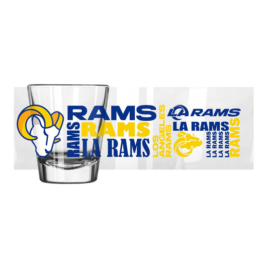 Los Angeles Rams 2oz Spirit Shot Glass - Logo Brands - Flyclothing LLC