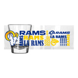 Los Angeles Rams 2oz Spirit Shot Glass - Logo Brands - Flyclothing LLC