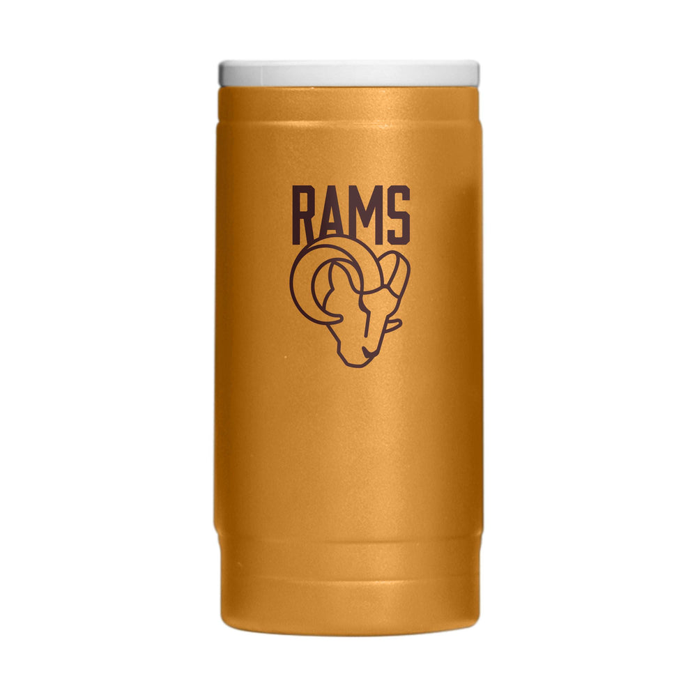 LA Rams Huddle Powder Coat Slim Can Coolie - Logo Brands - Flyclothing LLC