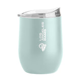 LA Rams 16oz Vertical Powder Coat Curved Beverage - Logo Brands - Flyclothing LLC