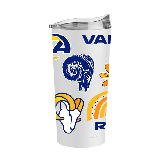 LA Rams 20oz Native Powder Coat Tumbler - Logo Brands - Flyclothing LLC