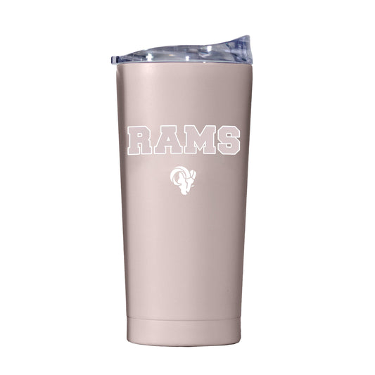 LA Rams 20oz Stencil Powder Coat Tumbler - Logo Brands - Flyclothing LLC