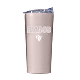 LA Rams 20oz Stencil Powder Coat Tumbler - Logo Brands - Flyclothing LLC