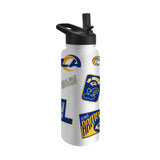 LA Rams Dreamweave 34oz Quencher Bottle - Logo Brands - Flyclothing LLC